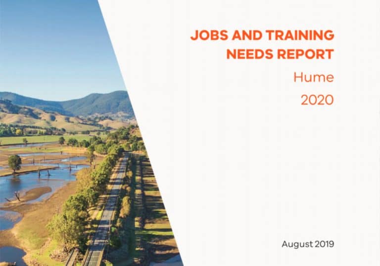 Hume Jobs and Training Needs Report (Aug 2019) GMLLEN